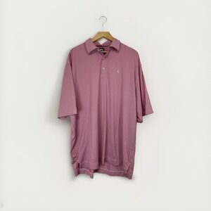 FJ FootJoy Polo Shirt Mens Size XL Pink Golf Casual Short Sleeve  *